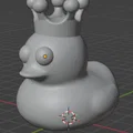 Mô hình 3D chú vịt đội vương miện KING DUCK cực dễ thương - Thumbnail 3