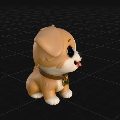 Mini Dog - Mô hình chú cún dễ thương phong cách Toy Art