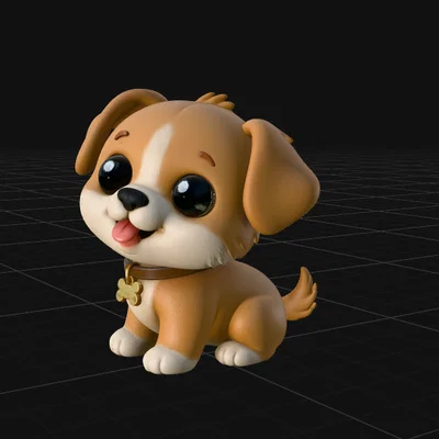 Mini Dog - Mô hình chú cún dễ thương phong cách Toy Art