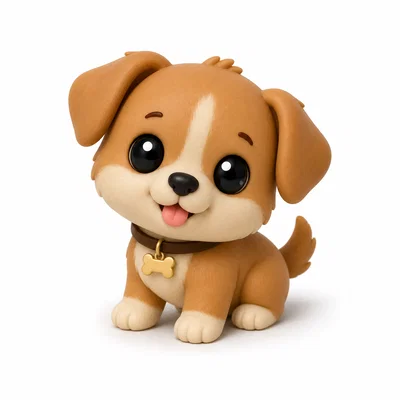 Mini Dog - Mô hình chú cún dễ thương phong cách Toy Art
