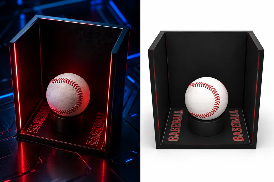 Kệ trưng bày bóng chày 3D (BaseBall Holder) sang trọng và hiện đại - Image 1