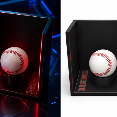 Kệ trưng bày bóng chày 3D (BaseBall Holder) sang trọng và hiện đại