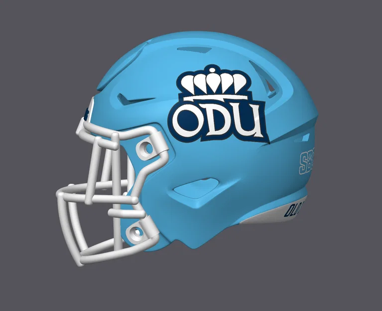 Mô hình mũ bảo hiểm bóng bầu dục Old Dominion Monarchs - Image 2
