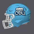 Mô hình mũ bảo hiểm bóng bầu dục Old Dominion Monarchs - Thumbnail 2