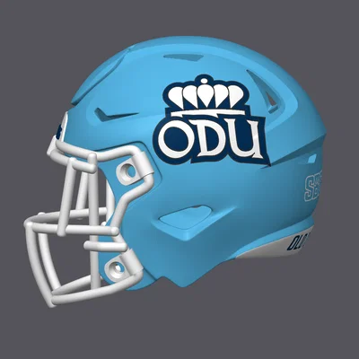 Mô hình mũ bảo hiểm bóng bầu dục Old Dominion Monarchs
