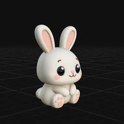 Mini Rabbit - Mô hình chú thỏ phong cách Toy Art siêu đáng yêu