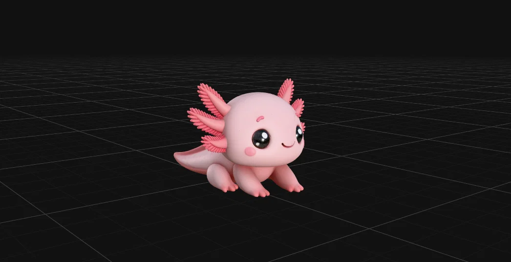Mini Axolote - Mô hình Toy Art đáng yêu cho bàn làm việc - Image 1