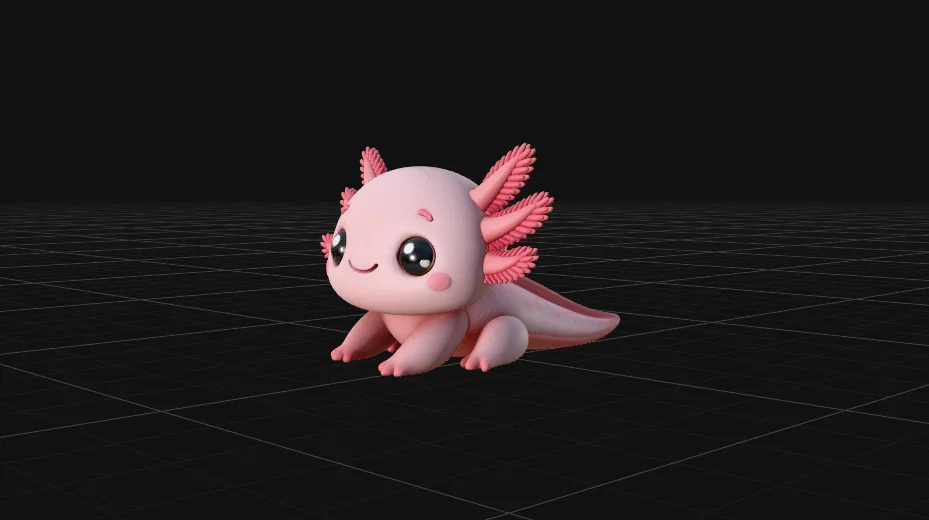 Mini Axolote - Mô hình Toy Art đáng yêu cho bàn làm việc - Image 2