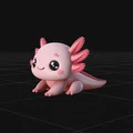 Mini Axolote - Mô hình Toy Art đáng yêu cho bàn làm việc - Thumbnail 2