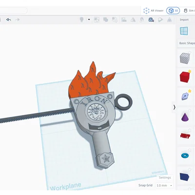 Mô hình con quay Iron Liberty BeyBlade in 3D không cần support