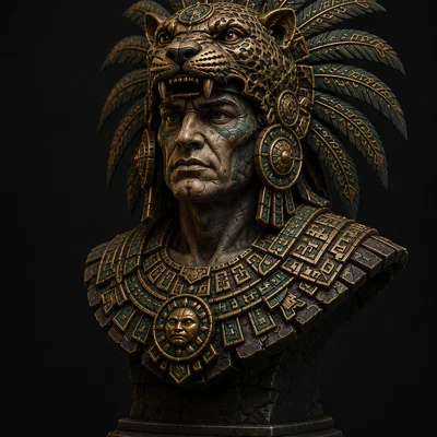 Emperador Jaguar – Mô hình bán thân STL cho in 3D