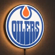 Hộp đèn LED Edmonton Oilers | File STL in 3D nhiều màu sắc
