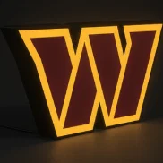 Hộp đèn LED Washington Commanders | File in 3D STL đa sắc