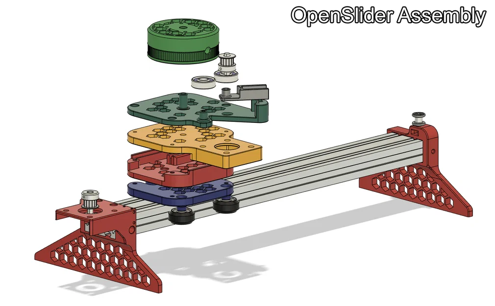 OpenSlider XYZ Camera Slider - Ray trượt máy ảnh cơ giới hóa - Image 1