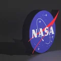 Hộp Đèn LED NASA SpaceX | File STL In 3D Đa Màu Sắc - Thumbnail 2