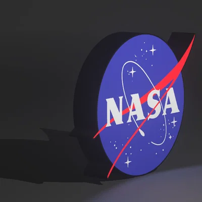 Hộp Đèn LED NASA SpaceX | File STL In 3D Đa Màu Sắc