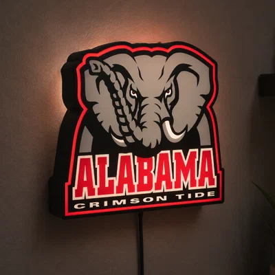 Hộp đèn LED Roll Tide Alabama Bama | File STL in 3D nhiều màu