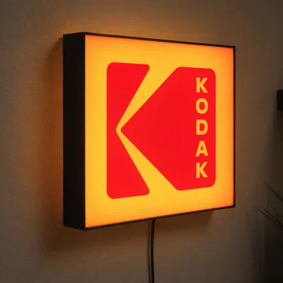 Hộp Đèn LED Hình Máy Ảnh Kodak | File STL In 3D Nhiều Màu