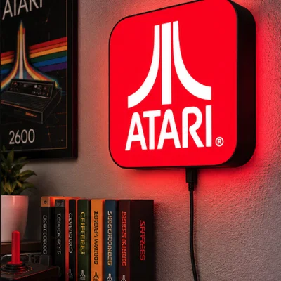 Hộp Đèn LED Atari Gaming | File STL In 3D Nhiều Màu