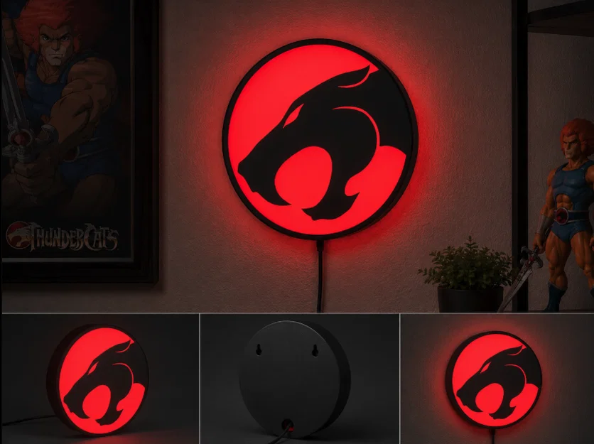 Hộp Đèn LED Thundercats | Mô Hình In 3D Đa Sắc Màu (STL) - Image 1