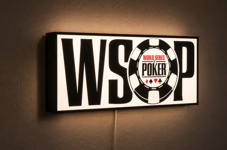 Hộp Đèn LED WSOP World Series of Poker | STL In 3D Đa Màu Sắc - Image 1