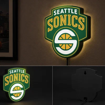 Hộp Đèn LED Seattle Super Sonics | Mô Hình STL In 3D Đa Màu