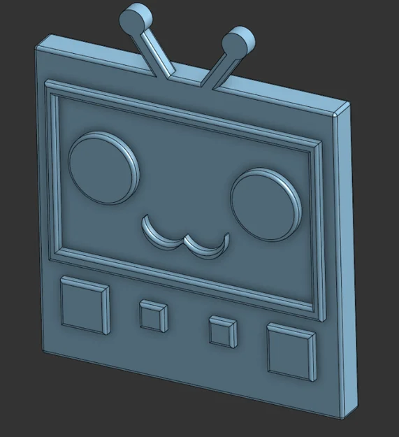 Mô hình 3D Geometry Dash TV Cube trang trí cực chất - Image 1