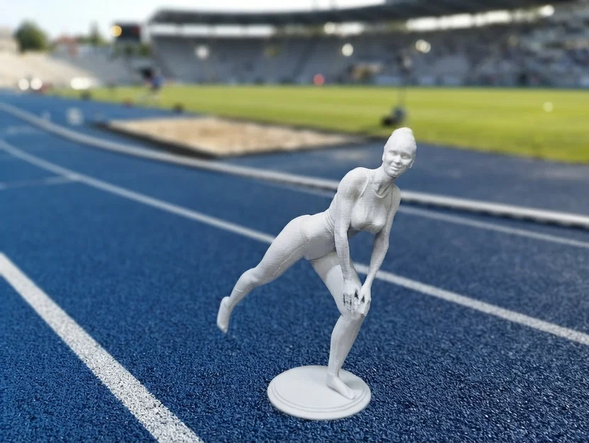 Sportswoman - Mô hình nữ vận động viên cho in 3D - Image 1