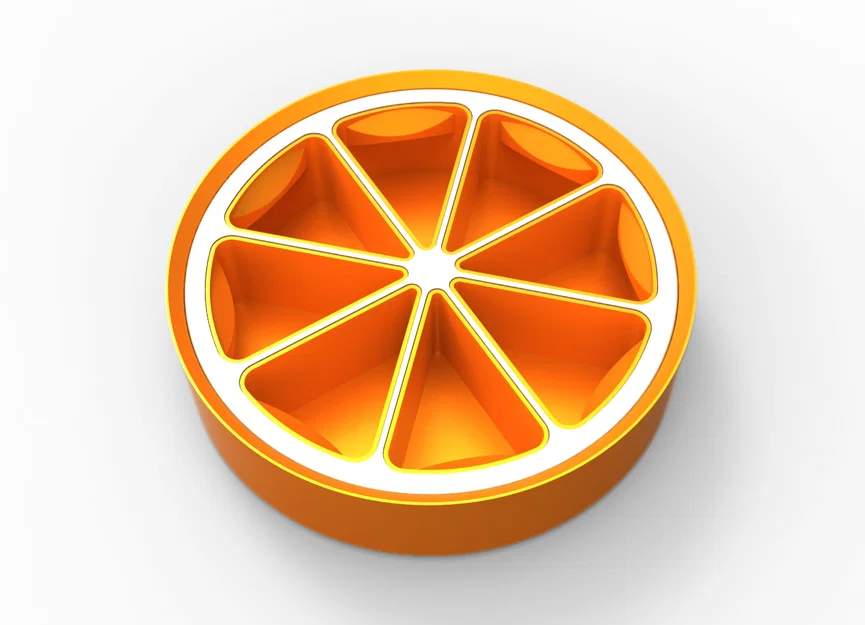Hộp đựng đồ hình múi cam Orange Slice Drawer Storage - Image 2