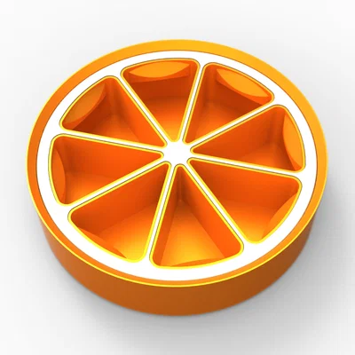 Hộp đựng đồ hình múi cam Orange Slice Drawer Storage