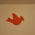 Mô hình chim Cardinal trang trí cửa độc đáo bằng in 3D - Thumbnail 3