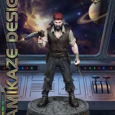 Tượng Buck Rogers lấy cảm hứng từ Black Barney