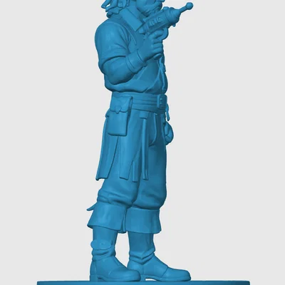 Tượng Buck Rogers lấy cảm hứng từ Black Barney