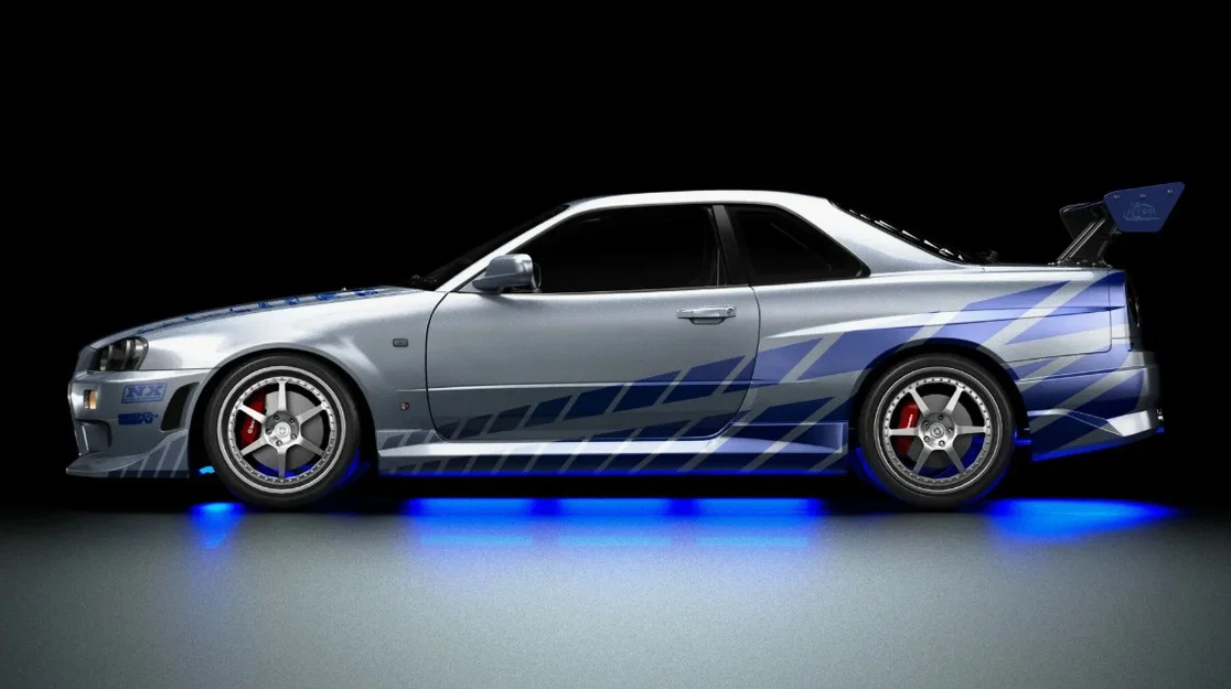 Mâm RC Drift 1:10 Skyline R34 Fast&Furious2 - Image 3