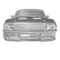 Mô hình Ford Mustang Fastback 1965-1968 phong cách đua cho in 3D - Thumbnail 5