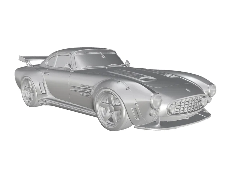 Mô hình in 3D xe đua cổ điển FIAT 8V Supersonic Ghia 1953 - Image 2