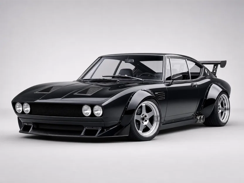 Mô hình in 3D Fiat Dino Coupe Bertone 1967-1972 phong cách xe đua - Image 1