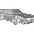 Mô hình in 3D Fiat Dino Coupe Bertone 1967-1972 phong cách xe đua - Thumbnail 2