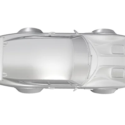 Mô hình in 3D Fiat Dino Coupe Bertone 1967-1972 phong cách xe đua