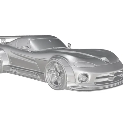 Mô hình in 3D xe Dodge Viper GTS 1996-2002 Racing hầm hố