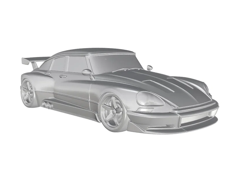 Mô hình in 3D xe đua cổ điển Citroen DS 19 Racing - Image 2