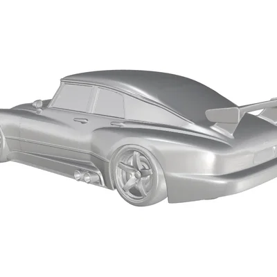 Mô hình in 3D xe đua cổ điển Citroen DS 19 Racing