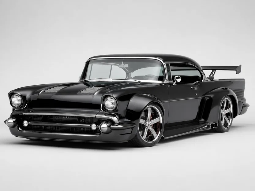 Mô hình in 3D xe đua Chevrolet Bel Air 1957 đầy phong cách - Image 1