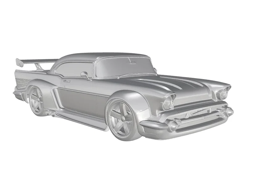 Mô hình in 3D xe đua Chevrolet Bel Air 1957 đầy phong cách - Image 2