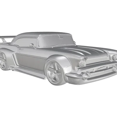 Mô hình in 3D xe đua Chevrolet Bel Air 1957 đầy phong cách