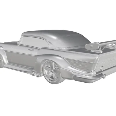 Mô hình in 3D xe đua Chevrolet Bel Air 1957 đầy phong cách