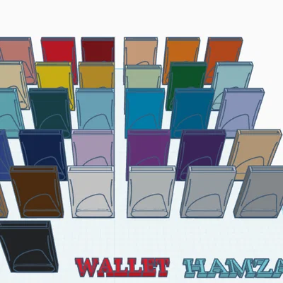 Mẫu ví đựng thẻ tối giản in 3D (WALLET)