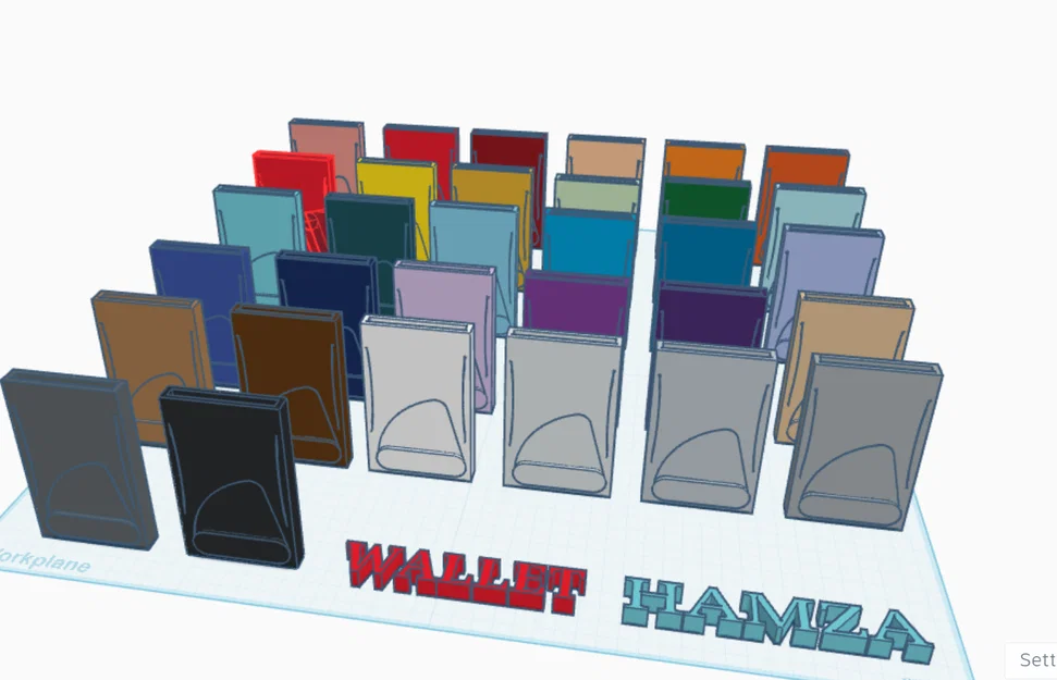 Mẫu ví đựng thẻ tối giản in 3D (WALLET) - Image 2