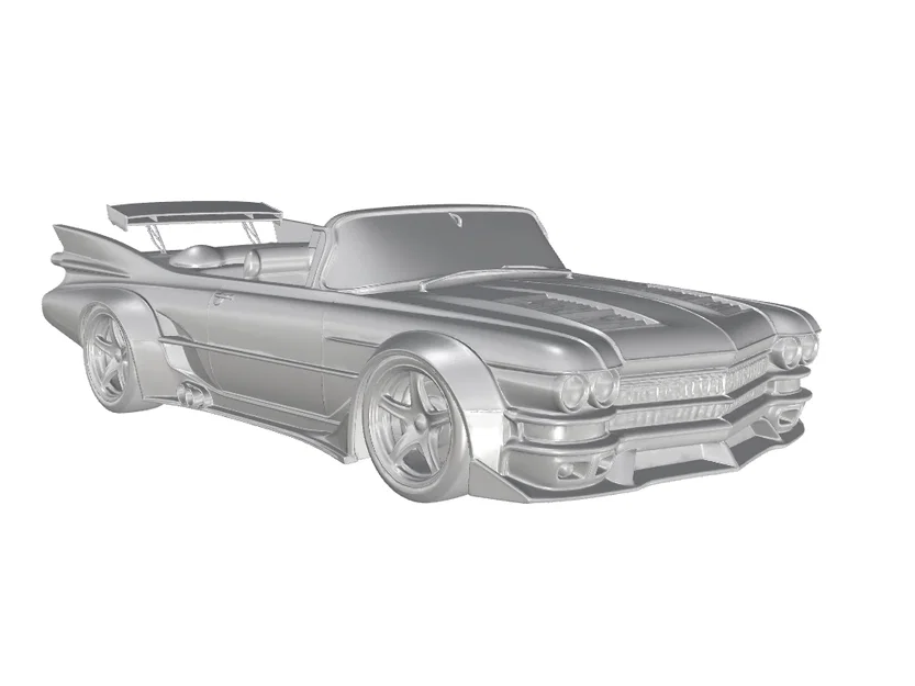 Mô hình 3D xe đua Cadillac Serie 62 Convertible 1959 ấn tượng - Image 2