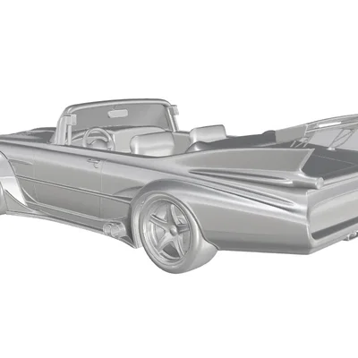 Mô hình 3D xe đua Cadillac Serie 62 Convertible 1959 ấn tượng